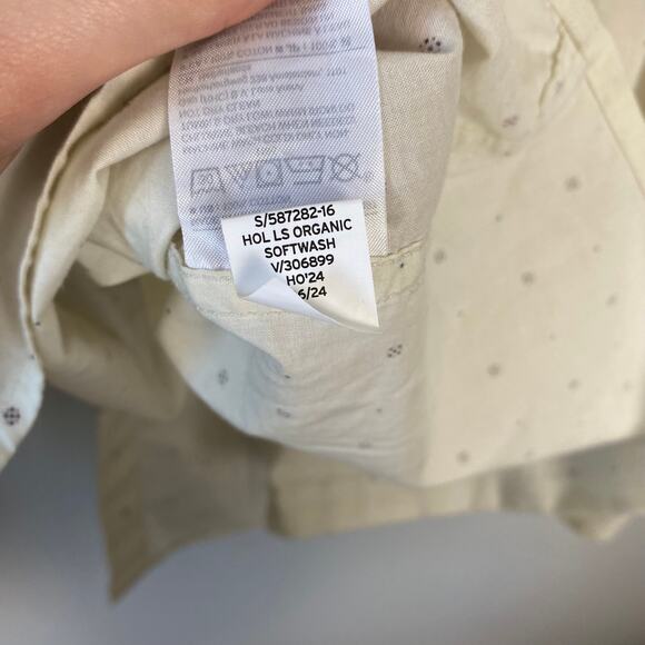 Banana Republic Slim Fit Unticked Shirt Cotton White Casual Button Down Large - Picture 12 of 12